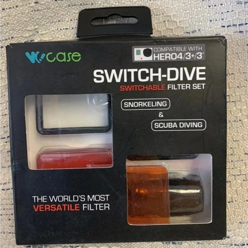 GoPro Switch Dive Water Filter Camera Hero 4, 3+ & 3 Accessory Wocase